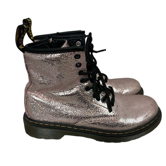 Dr. Martens Other - Doc Martens Delaney Pink Kids Sz US 3 Lace Up 1460 Glitter Boots